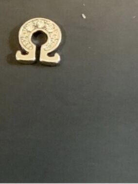 Omega Rhinestone Charm For Floating Lockets